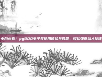 小白必看！pg900电子琴使用体验与教程，轻松弹奏动人旋律