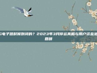 PG电子啥时候倒闭的？2023年3月停运真相与用户资金处理回顾