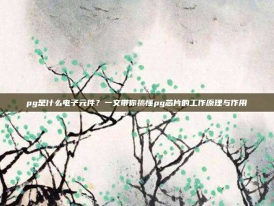 pg是什么电子元件？一文带你搞懂pg芯片的工作原理与作用