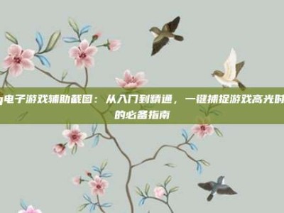 pg电子游戏辅助截图：从入门到精通，一键捕捉游戏高光时刻的必备指南