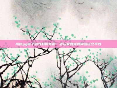 揭秘pg电子游戏好假真相：老玩家教你如何验证公平性