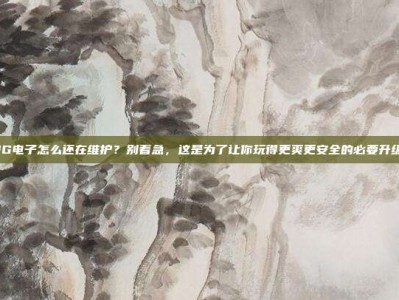 PG电子怎么还在维护？别着急，这是为了让你玩得更爽更安全的必要升级！