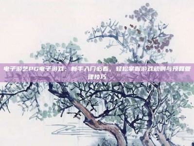 电子游艺PG电子游戏：新手入门必看，轻松掌握游戏规则与预算管理技巧