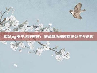 揭秘pg电子运行原理：随机算法如何保证公平与乐趣