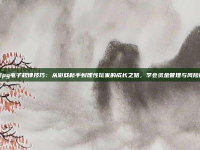 掌握pg电子规律技巧：从游戏新手到理性玩家的成长之路，学会资金管理与风险控制