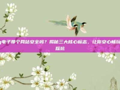 pg电子那个网站安全吗？揭秘三大核心标志，让你安心畅玩不踩坑
