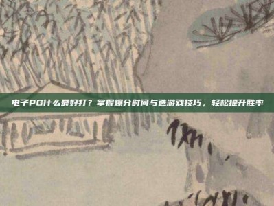 电子PG什么最好打？掌握爆分时间与选游戏技巧，轻松提升胜率