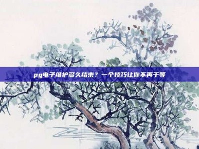 pg电子维护多久结束？一个技巧让你不再干等