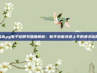 高高pg电子说明书深度解析：新手也能快速上手的通关秘籍