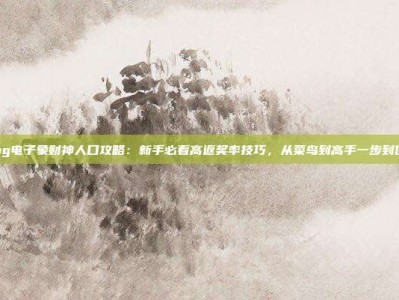 pg电子象财神人口攻略：新手必看高返奖率技巧，从菜鸟到高手一步到位