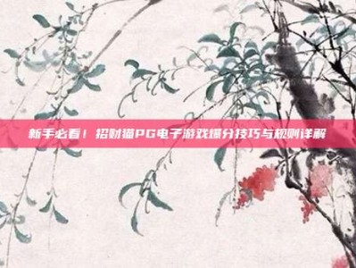 新手必看！招财猫PG电子游戏爆分技巧与规则详解