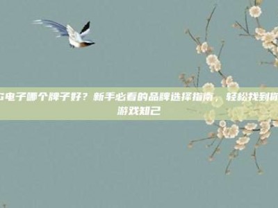 PG电子哪个牌子好？新手必看的品牌选择指南，轻松找到你的游戏知己