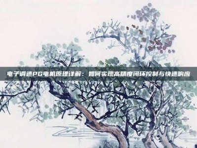 电子调速PG电机原理详解：如何实现高精度闭环控制与快速响应