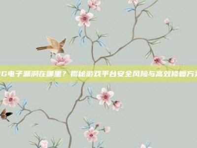PG电子漏洞在哪里？揭秘游戏平台安全风险与高效修复方案