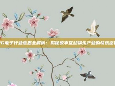 PG电子行业意思全解析：揭秘数字互动娱乐产业的快乐密码