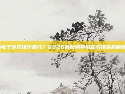 pg电子游戏排行第几？2026最新榜单揭秘与排名机制解析