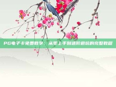 PG电子卡免费教学：从零上手到进阶避坑的完整教程