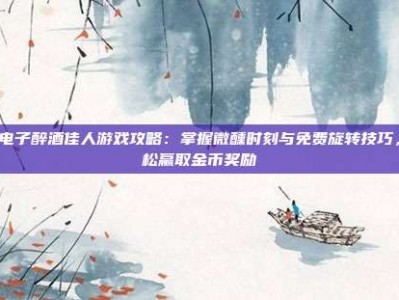 PG电子醉酒佳人游戏攻略：掌握微醺时刻与免费旋转技巧，轻松赢取金币奖励
