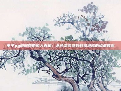 电子pg破解版的惊人真相：从免费诱惑到数据泄露的惨痛教训