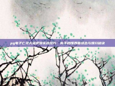 pg电子亡灵大盗视频实战技巧：新手秒懂界面状态与爆分秘诀