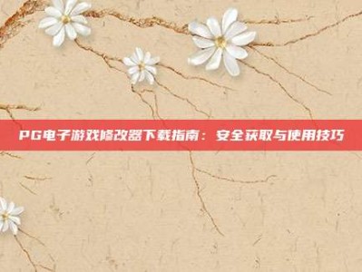 PG电子游戏修改器下载指南：安全获取与使用技巧