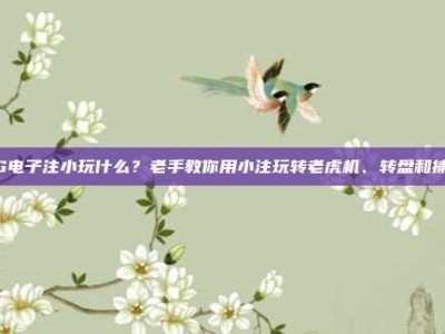 PG电子注小玩什么？老手教你用小注玩转老虎机、转盘和捕鱼