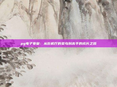 pg电子拳皇：从街机厅的菜鸟到高手的成长之路