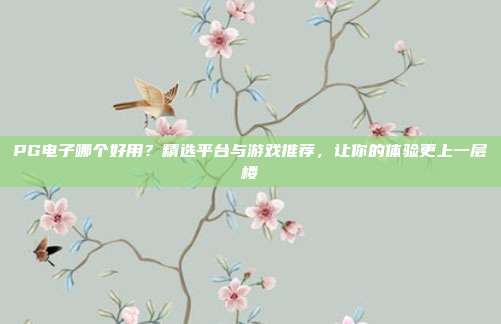 PG电子哪个好用？精选平台与游戏推荐，让你的体验更上一层楼