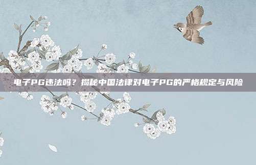 电子PG违法吗？揭秘中国法律对电子PG的严格规定与风险