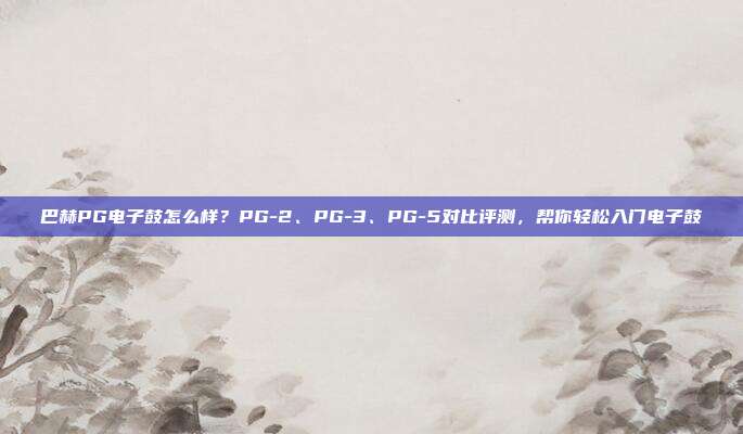 巴赫PG电子鼓怎么样？PG-2、PG-3、PG-5对比评测，帮你轻松入门电子鼓