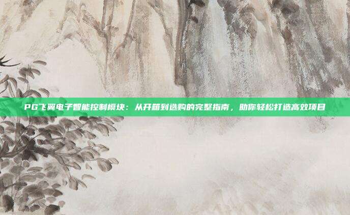 PG飞翼电子智能控制模块:从开箱到选购的完整指南,助你轻松打造高效项目