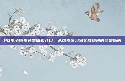 PG电子模拟免费体验入口：从虚拟练习到实战精进的完整指南