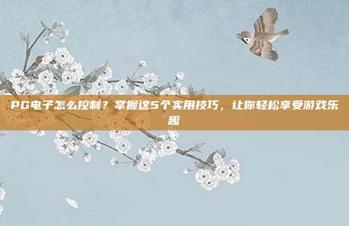 PG电子怎么控制？掌握这5个实用技巧，让你轻松享受游戏乐趣