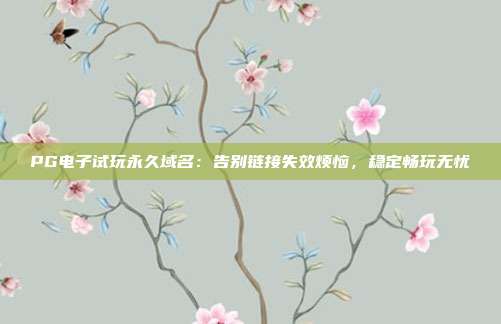 PG电子试玩永久域名:告别链接失效烦恼,稳定畅玩无忧
