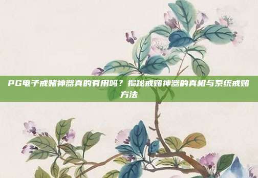 PG电子戒赌神器真的有用吗？揭秘戒赌神器的真相与系统戒赌方法