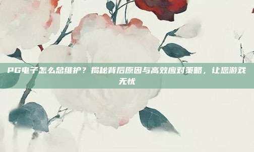 PG电子怎么总维护？揭秘背后原因与高效应对策略，让您游戏无忧