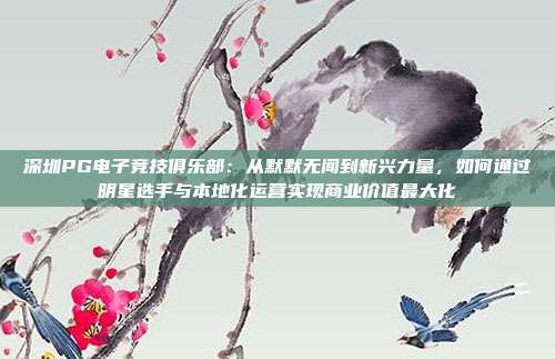 深圳PG电子竞技俱乐部:从默默无闻到新兴力量,如何通过明星选手与本地化运营实现商业价值最大化
