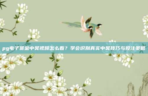 pg电子赏金中奖视频怎么看？学会识别真实中奖技巧与投注策略