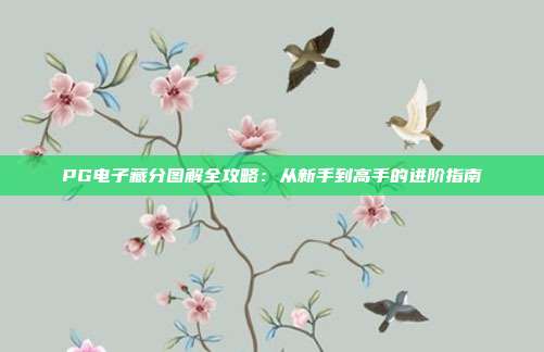 PG电子藏分图解全攻略：从新手到高手的进阶指南