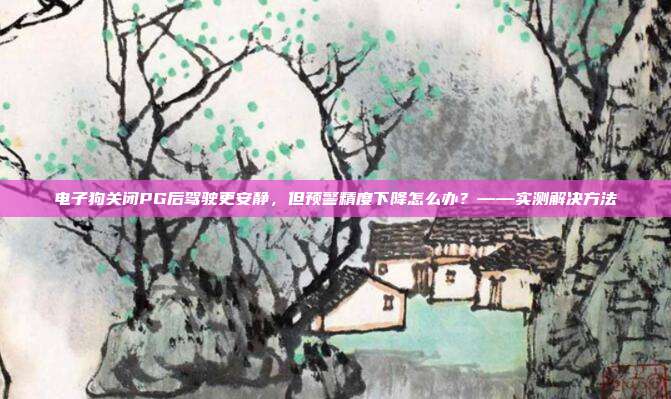 电子狗关闭PG后驾驶更安静，但预警精度下降怎么办？——实测解决方法
