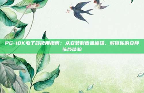 PG-10K电子鼓使用指南:从安装到音色编辑,解锁你的安静练鼓体验