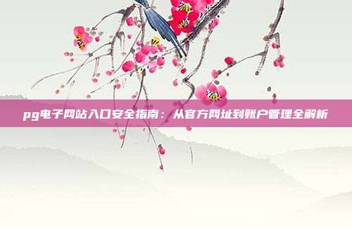 pg电子网站入口安全指南:从官方网址到账户管理全解析