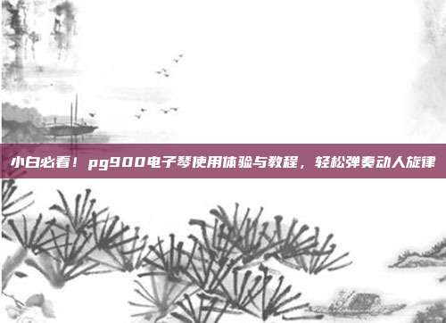 小白必看！pg900电子琴使用体验与教程，轻松弹奏动人旋律