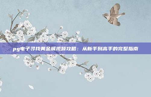pg电子寻找黄金城视频攻略：从新手到高手的完整指南