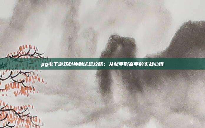 pg电子游戏财神到试玩攻略:从新手到高手的实战心得