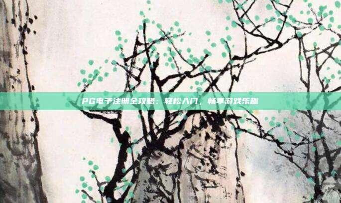 PG电子注册全攻略：轻松入门，畅享游戏乐趣