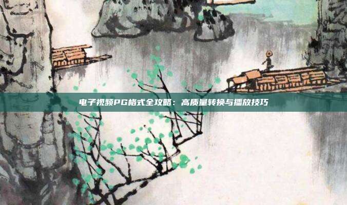 电子视频PG格式全攻略:高质量转换与播放技巧