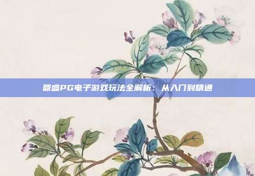 鼎盛PG电子游戏玩法全解析：从入门到精通