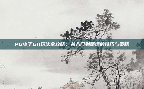 PG电子611玩法全攻略：从入门到精通的技巧与策略