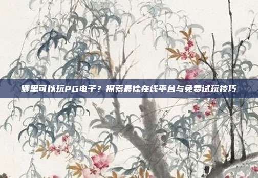 哪里可以玩PG电子？探索最佳在线平台与免费试玩技巧